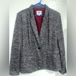 Old Navy Women's Black and White Blazer